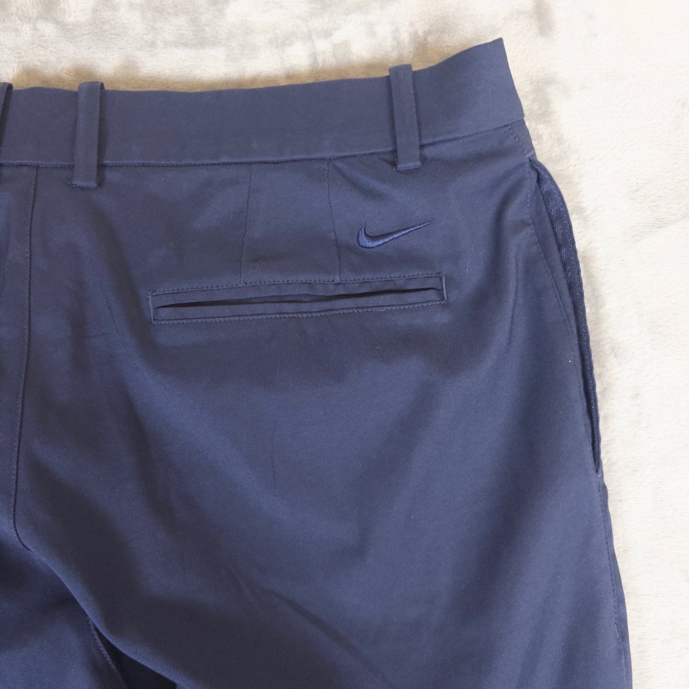 Nike Golf Dri-FIT Pants Mens 34x32 Navy Blue Flat Front Performance AJ5489-451 - Picture 6 of 8
